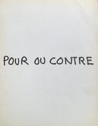 Pour ou contre. par BEN. (Ben Vautier, dit.). - Image 2