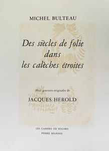 Des siècles de folie dans les calèches étroites.