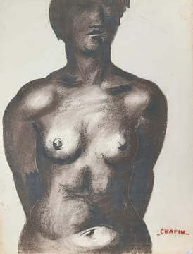 Étude de nu féminin.. CHAPIN (Jean).