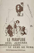 Le Parapluie, seul journal underground ouvert comme le sexe de Viva. 105, bd Malesherbes. Paris 8ème.  par ENU (Henri-Jean), HOURLET (Dominique).
