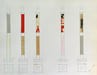 Colonne-journal, composition au crayon et au collage.. ENU (Henri-Jean).