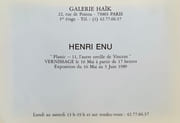 Cartons, dépliants, affichettes. par ENU (Henri-Jean). - Image 10