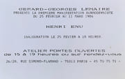 Cartons, dépliants, affichettes. par ENU (Henri-Jean). - Image 4