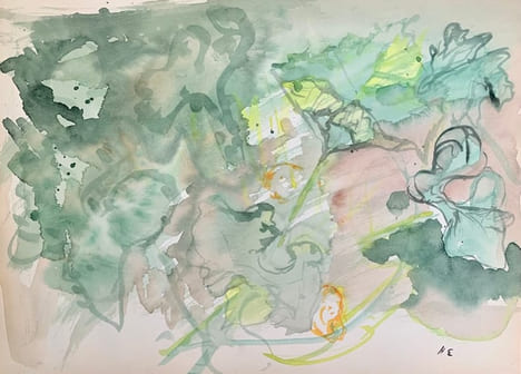 Arbres et paysages, carnet d'aquarelles.. ESPINOUZE (Henri).