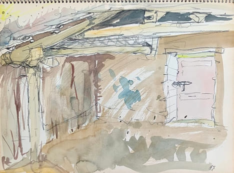 Arbres et paysages, carnet d'aquarelles.. ESPINOUZE (Henri).
