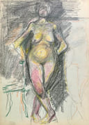 Nus féminins, carnet d'aquarelles. par ESPINOUZE (Henri). - Image 12