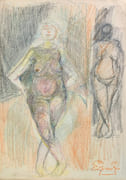 Nus féminins, carnet d'aquarelles. par ESPINOUZE (Henri). - Image 17