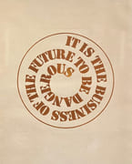 It is the business of the future to be dangerous.  par FRANCKEN (Ruth). 