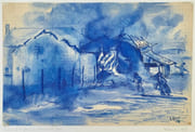 Incendie de la ferme du Herrenwald Nord (Vosges).  par MOISSET (Raymond).