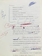 Discours, articles, manuscrits, épreuves corrigées. par (RÉSISTANCE). PAUL (Marcel). - Image 1