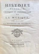 Histoire générale critique et philosophique de la musique dédiée a madame la duchesse de Villeroy. par BLAINVILLE (M. de).  - Image 1