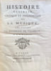 Histoire g&eacute;n&eacute;rale critique et philosophique de la musique d&eacute;di&eacute;e a madame la duchesse de Villeroy.. BLAINVILLE (M. de). 
