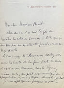 Lettres manuscrites autographes signées.  par FRANZ (Paul).  - Image 1