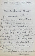Lettres manuscrites autographes signées.  par FRANZ (Paul).  - Image 11