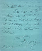 Trois Lettres et cartes manuscrites.  par FUGÈRES (Lucien).  - Image 8