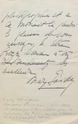 Lettre autographe manuscrite signée. par GARDEN (Mary).  - Image 3