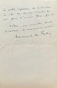 Lettre autographe manuscrite signée. par DE FALLA (Manuel). - Image 4