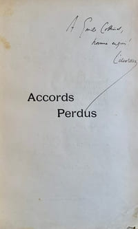 Accords perdus (L’Ouvreuse du Cirque d’été).