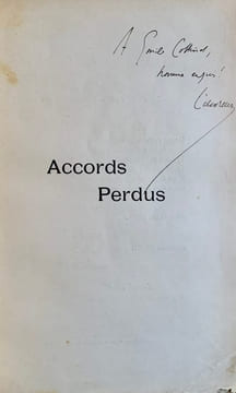 Accords perdus (L’Ouvreuse du Cirque d’été). . WILLY (Henry Gauthier-Villard, dit).