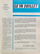  Le 14 juillet, collection complète.  par COLLECTIF, MASCOLO (Dyonis), ANTELME (Robert), SCHUSTER (Jean).  - Image 2