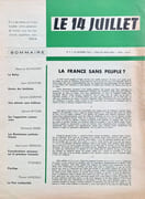  Le 14 juillet, collection complète.  par COLLECTIF, MASCOLO (Dyonis), ANTELME (Robert), SCHUSTER (Jean).  - Image 3