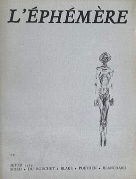 L’Éphémère, collection complète. . COLLECTIF, DUPIN (Jacques).