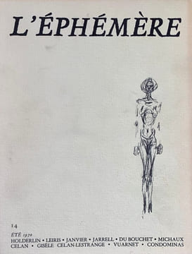 L’Éphémère, collection complète. . COLLECTIF, DUPIN (Jacques).