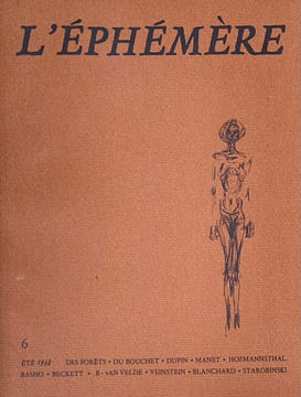 L’Éphémère, collection complète. . COLLECTIF, DUPIN (Jacques).
