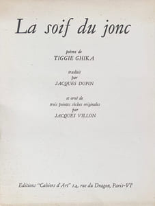 La soif du jonc.