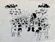 Le joueur de flûte.  par YUG. 