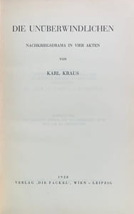 Die Unüberwindlichen, Nachkriegsdrama in vier Akten.