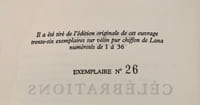 Célébrations, essais.