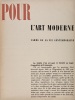 Pour l’art moderne, cadre de la vie contemporaine (Paris, 1934.).. COLLECTIF, U. A. M. (Union des Artistes Modernes), CHÉRONNET (Louis). 