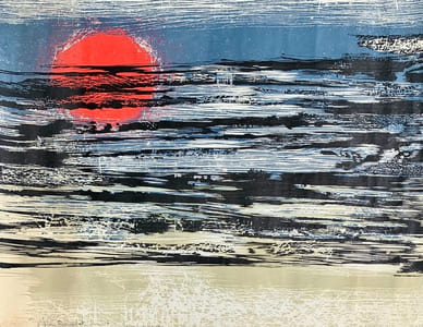 Soleil couchant. 