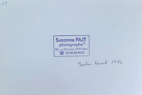Berlin-Ouest.. FAJT (Suzanne).