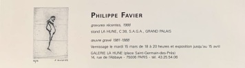 Mémoires d'un clou de girofle, suite de gravures à la pointe sèche. . FAVIER (Philippe).