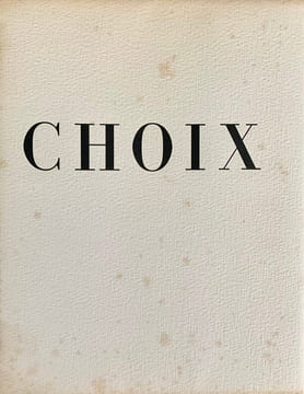 Choix.. IRIBE (Paul).