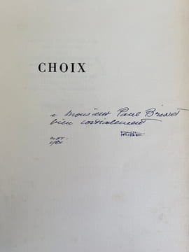 Choix.. IRIBE (Paul).