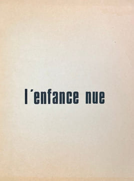 L’enfance nue.. PIALAT (Maurice).
