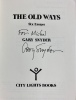 The Old Ways.. SNYDER (Gary).
