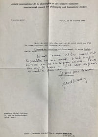 Correspondance avec Michel Bulteau.