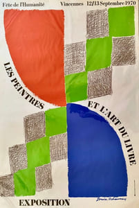 Les Peintres et l'art du livre, exposition. Fête de l'Humanité, Vincennes. 12/13 Septembre 1970.