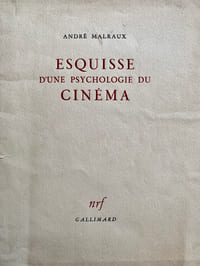 Esquisse d'une psychologie du cinéma.