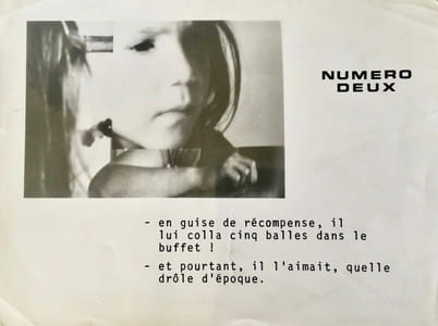 Numéro deux.
