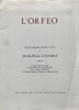 L'Orfeo, suite des lithographies originales en couleurs de Jean-Paul Chambas.. CHAMBAS (Jean-Paul), MONTEVERDI (Claudio), FUMAROLI (Marc).