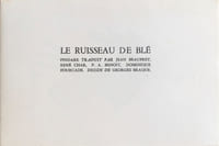 Le Ruisseau de blé.