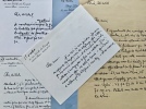 6 lettres manuscrites adressées à Michel Bulteau.. DUPRÉ (Guy).