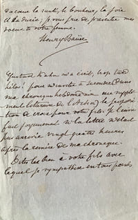 A propos d’un texte écrit sur Émile Zola. 
