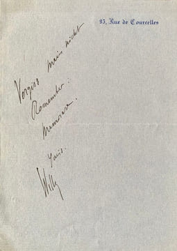 Mot.. WILLY (Henry Gauthier-Villars, dit).