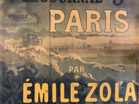 Le Journal publie Paris par Émile Zola, 5 Centimes.